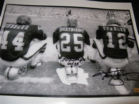 Ken Stabler Autographed Memorabilia Signed Photo Jersey