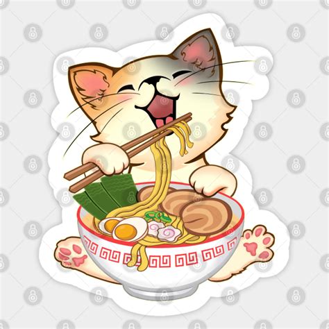 Kawaii Neko Cute Ramen Cat Japanese Noodle Anime Lover Ramen Cat