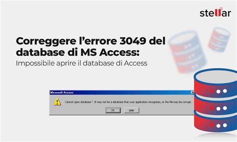 Correggere L Errore Del Database Di Microsoft Access Impossibile