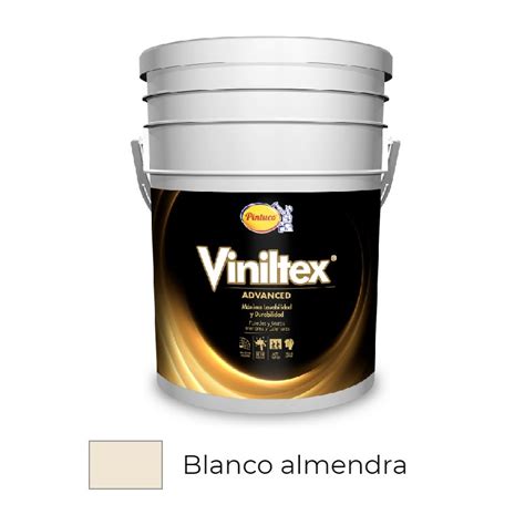 Pintura Viniltex Advanced Blanco Almendra Caneca 5 Galones Pintuco