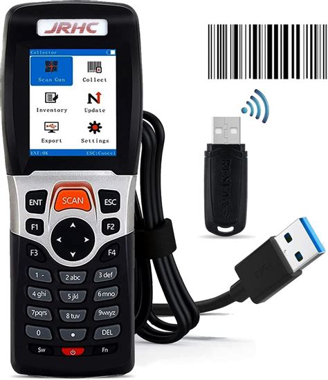 Wireless Barcode Scanner Jrhc Inventory Scanner Collector Portable Data