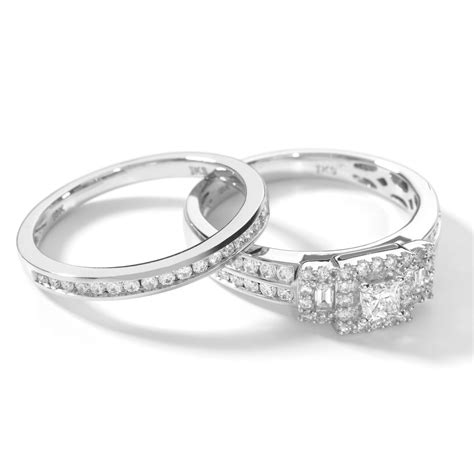 Bague Et Alliance Demi Tour Or Blanc Diamant Femme Bague Maty