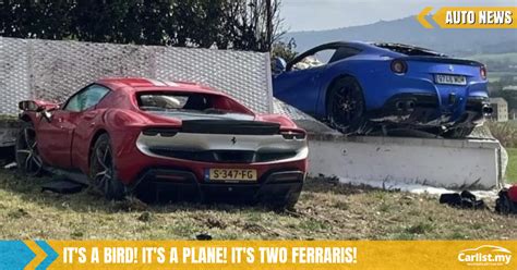 Ferrari 296 Gtb And F12 Berlinetta Flying Crash Video Goes Viral Auto