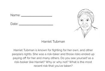 Harriet Tubman Worksheet by TheTinyPersonTeacher | TPT