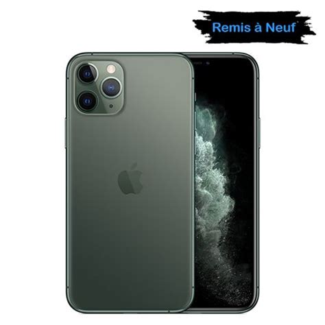 Apple iPhone 11 Pro MAX 64Go Vert Nuit 6 5 Remis à Neuf Fiche