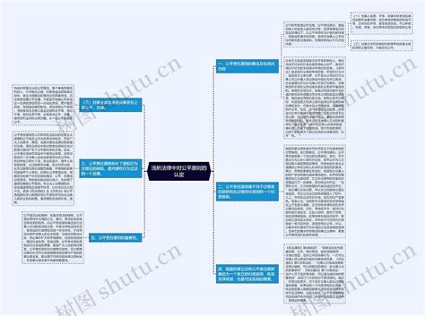 浅析法律中对公平原则的认定思维导图编号p7480064 Treemind树图