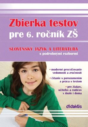 didaktis Zbierka testov zo slovenského jazyka a literatúry Pre