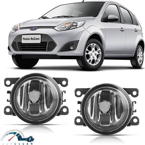 Par Farol De Milha Neblina Ford Fiesta Rocam 2010 2011 2012 2013 2014