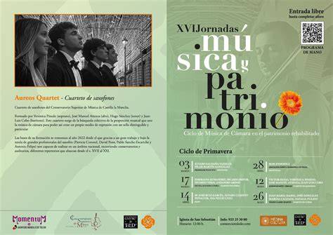 AureosQuartet dará vida al penúltimo concierto de las XVI Jornadas de