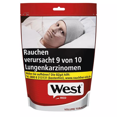 West Tabak Online Kaufen Red Yellow Silver Volumentabak