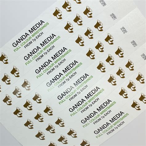 Tyvek Wristbands Full Colour Ganda Media