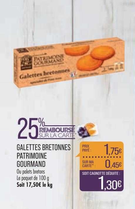 Promo Galettes Bretonnes Patrimoine Gourmant Chez Match Icatalogue Fr