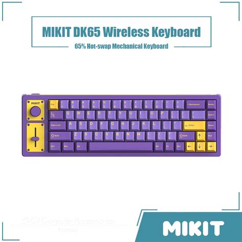 MIKIT DK Wireless Mechanical Keyboard Hot Swap RGB Bluetooth Cable Keyboard Shopee