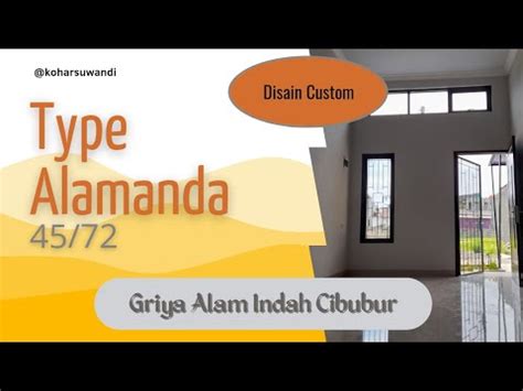 Rumah 1 Lantai Type 45 72 Di Perumahan Griya Alam Indah Cibubur YouTube