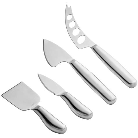 Acopa 4 Piece Stainless Steel Hard Cheese Knife Set