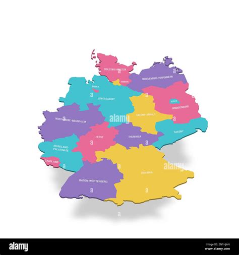 Mapa alemania dividida y berlín Imágenes vectoriales de stock Alamy