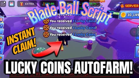 Blade Ball Script LUCKY COINS AUTOFARM OP Best Blade Ball Script