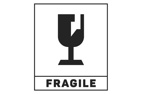 Fragile Sign Delivery Shipping Symbol Graphic By Microvectorone