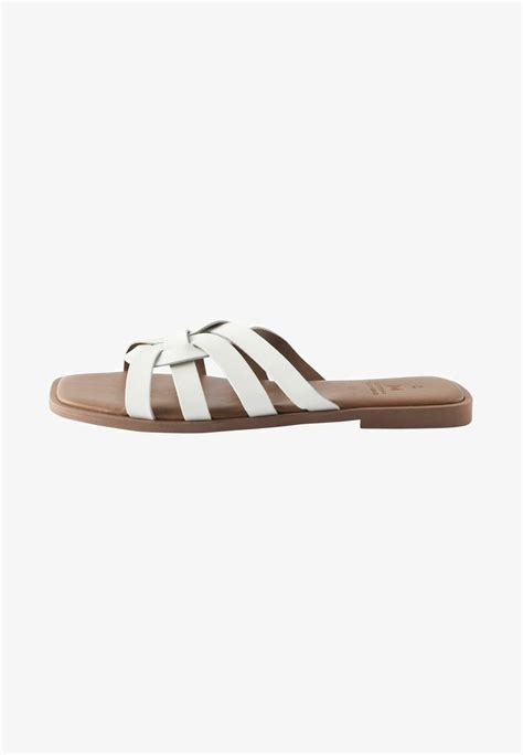 Next Forever Comfort Lattice Regular Wide Fit Sandalias Planas Whiteblanco Zalandoes