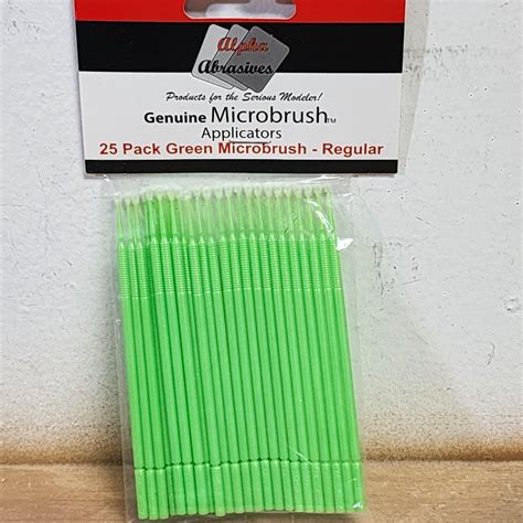 Microbrush Regular Applicator Brush Green Package Of Profile