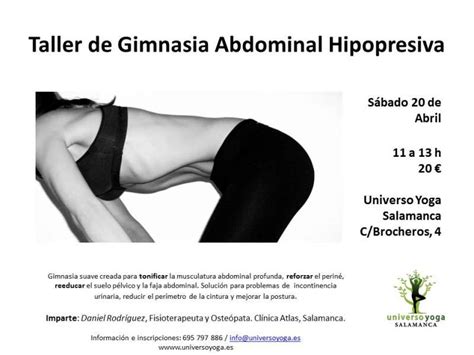 Taller De Gimnasia Abdominal Hipopresiva Universo Yoga Salamanca