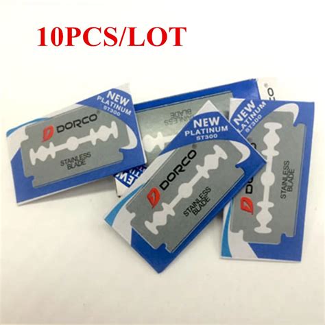 Dorco 10pcs Razor Blades Brand Stainless Steel Safety Razor Blades To ...