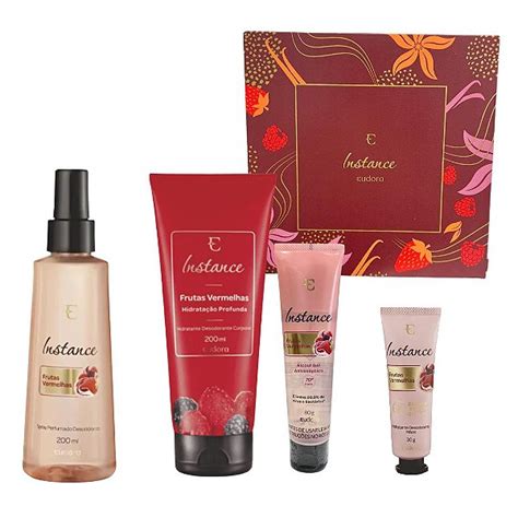 Kit Instance Eudora Frutas Vermelhas Itens Cosmeticos Da Ray