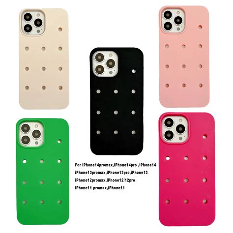 High Quality Waterproof Silicone Cell Phone Case With Holes Diy Phone