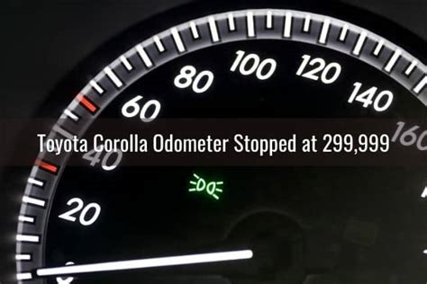 Toyota Corolla Odometer Not Workingstuck How To Fix Know My Auto