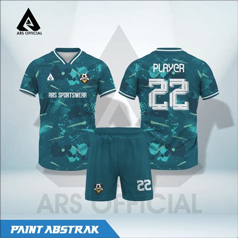 Jual JERSEY FUTSAL JERSEY SEPAK BOLA PRINTING ARS PAINT ABSTRAK