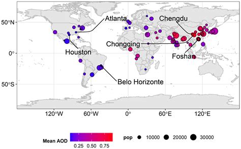 ACP Aerosol Optical Depth Regime Over Megacities Of The World