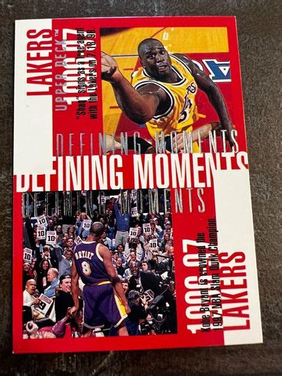 Mavin Upper Deck Shaq Kobe Bryant Defining Moments