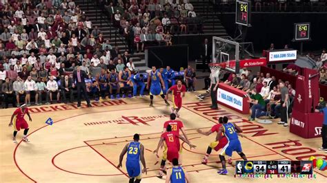 Nba 2k16 Game 32 Warriors Rockets 127 123 👍 Happynewyear Youtube