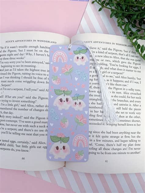 Cute Kawaii Button Sprout Bookmark Kawaii Bookmark Digital Etsy