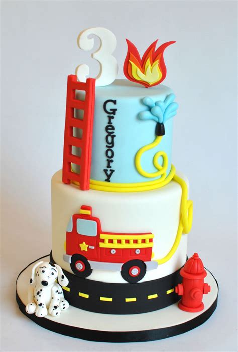 Firetruck Cake Hopes Sweet Cakes Edible Works Of Art Firefighter