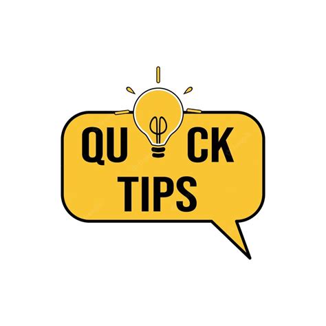 Premium Vector Quick Tips With Lightbulb Helpful Tricks Vector Logos