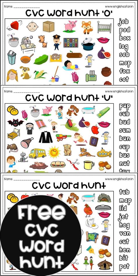 Examples Of Cvc Words