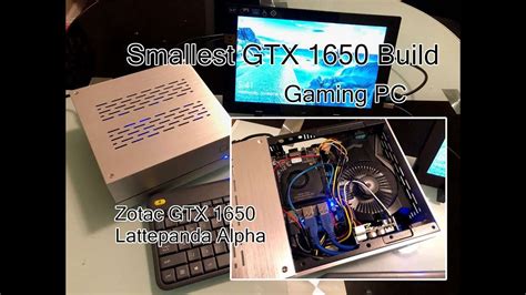 The Smallest Gtx 1650 Sff Gaming Pc Build Lattepanda Alpha Gpu Fits In 3l Mini Itx Case