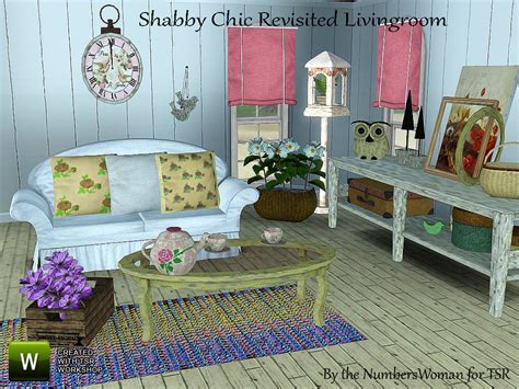 The Sims Resource Shabby Chic Revisited Livingroom