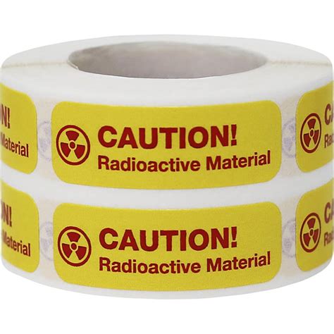 Caution Radioactive Material Warning Labels - InStockLabels.com