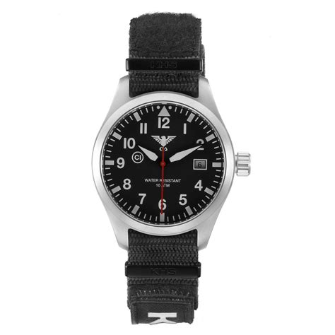 Khs Armbanduhr Airleader Steel C1 Mit Natoarmband Xtac Schwarz Kaufen