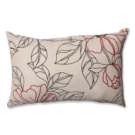 Shop Pillow Perfect Floral Rectangle Throw Pillow Free Shipping On