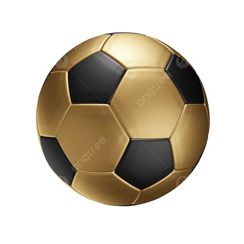 3d Golden Black Soccer Ball Realistic Soccer Ball Golden Ball Ball