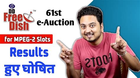 DD Free Dish 61 E Auction Result Announced DD Free Dish Mpeg2 New