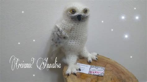 Amigurumi Civetta Gufo Harry Potter Edvige Crochet Uncinetto Civetta