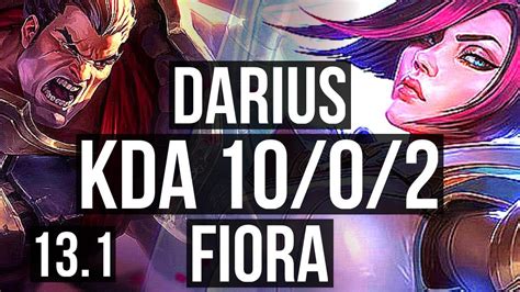 DARIUS Vs FIORA TOP 10 0 2 2 0M Mastery Legendary 400 Games