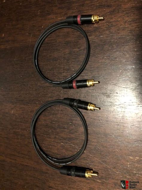 Rca Interconnect Pair Mogami Cable With Rean Neutrik Rca