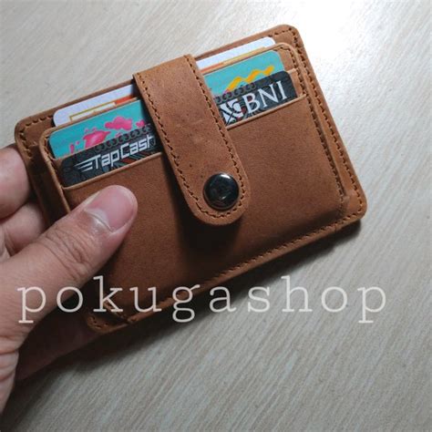 Jual dompet kartu minimalis - dompet kartu kulit asli - dompet kartu - pria - wanita -garut ...