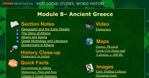 Module Ancient Greece Google Slides