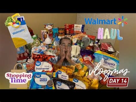 Enormous Walmart Grocery Haul Vlogmas Day With Shalisasjournal